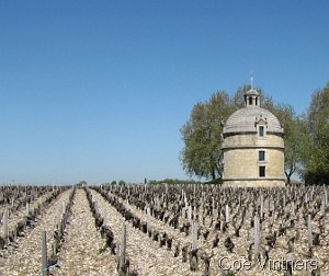 The tower in the vineyards at Chateau Latour 